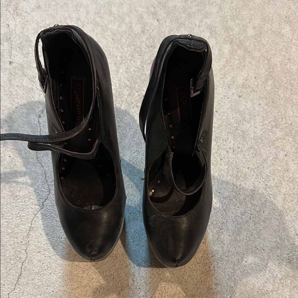 Topshop Black Heeled Shoes